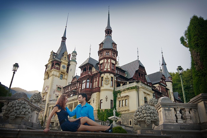 FOTOVIVA Fotografii logodnă  Sinaia Castelul Peleș 