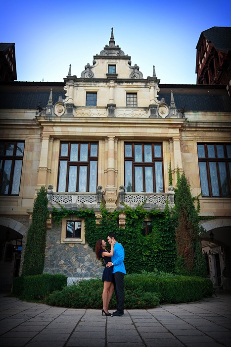 FOTOVIVA Fotografii logodnă  Sinaia Castelul Peleș 