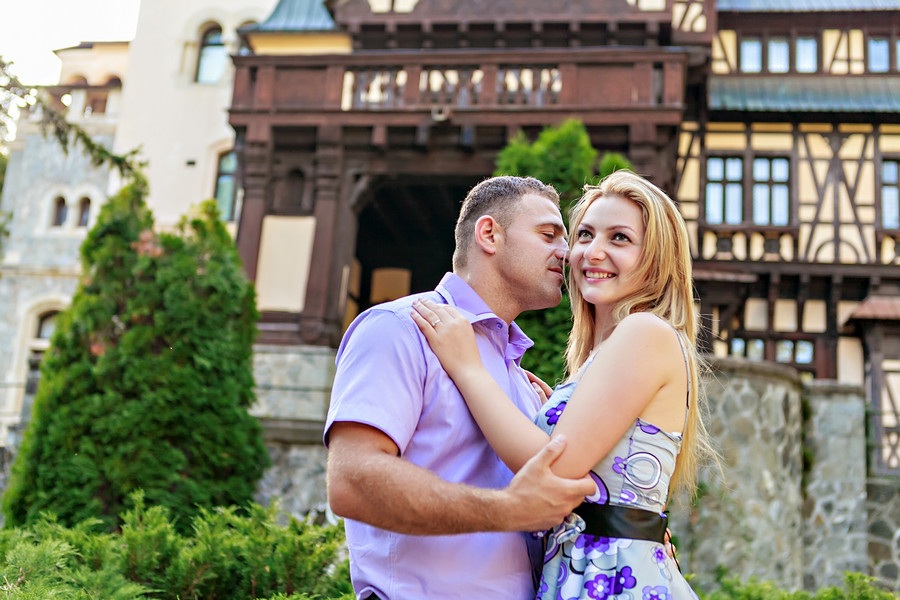 FOTOVIVA Fotografii logodnă  Sinaia Castelul Peleș 