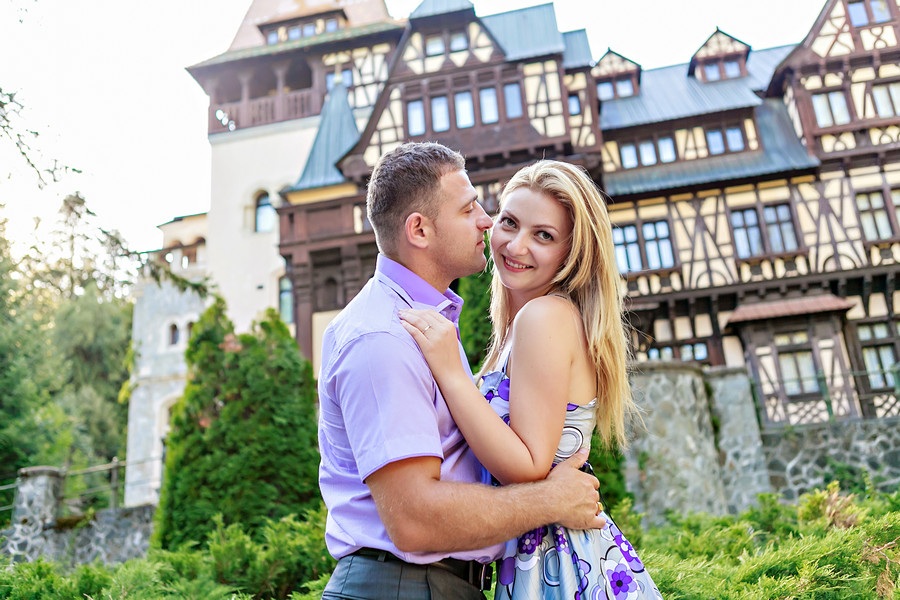 FOTOVIVA Fotografii logodnă  Sinaia Castelul Peleș 