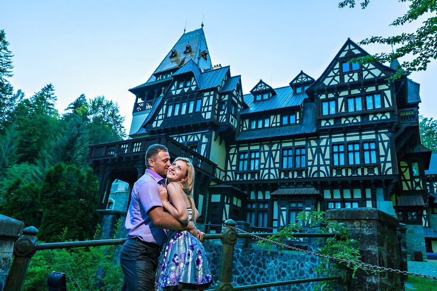 FOTOVIVA Fotografii logodnă  Sinaia Castelul Peleș 